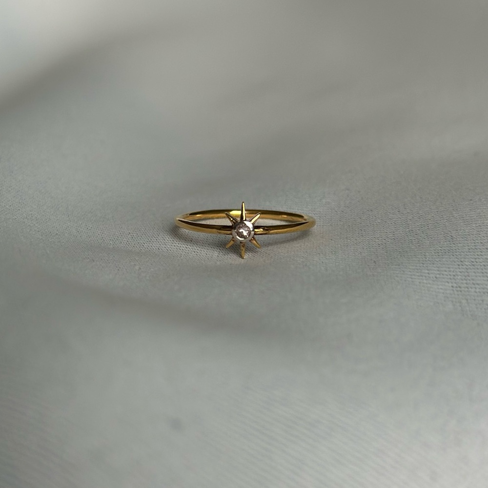 Carrie Elizabeth 14k Gold Vermeil Star Ring